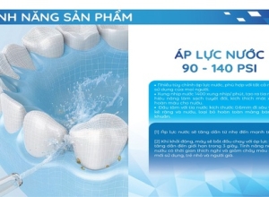 Áp lực nước 90 - 140 psi