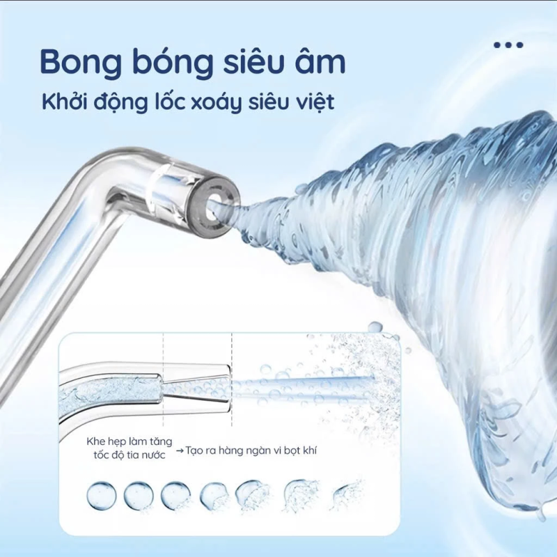 Máy Tăm Nước iSmile ES10 - Kết Hợp Rửa Mũi - Bảo Hành 18 Tháng - 01 Đổi 01 - Công Nghệ Siêu Âm - Vệ Sinh Răng, Miệng