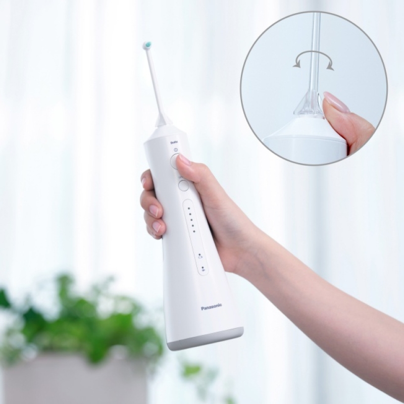 Máy Tăm Nước Panasonic EW1513 - Thế Hệ Mới - Bảo Hành Chính Hãng - Công Nghệ Siêu Âm - Làm Sạch Răng Nướu, Chỉnh Nha
