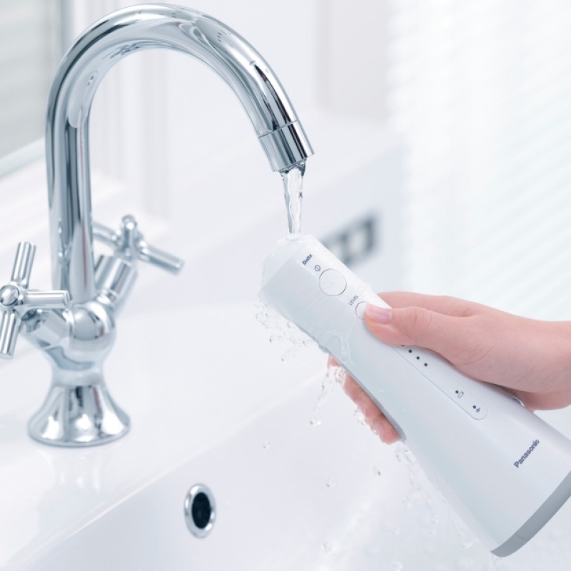 Máy Tăm Nước Panasonic EW1513 - Thế Hệ Mới - Bảo Hành Chính Hãng - Công Nghệ Siêu Âm - Làm Sạch Răng Nướu, Chỉnh Nha